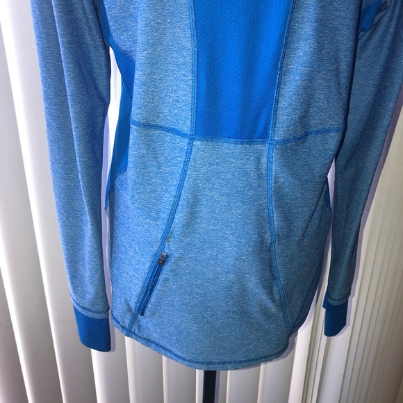 CHAMPION- L BLUE 3/4 ZIP ATHLETIC PULLOVER - Picture 5 of 8